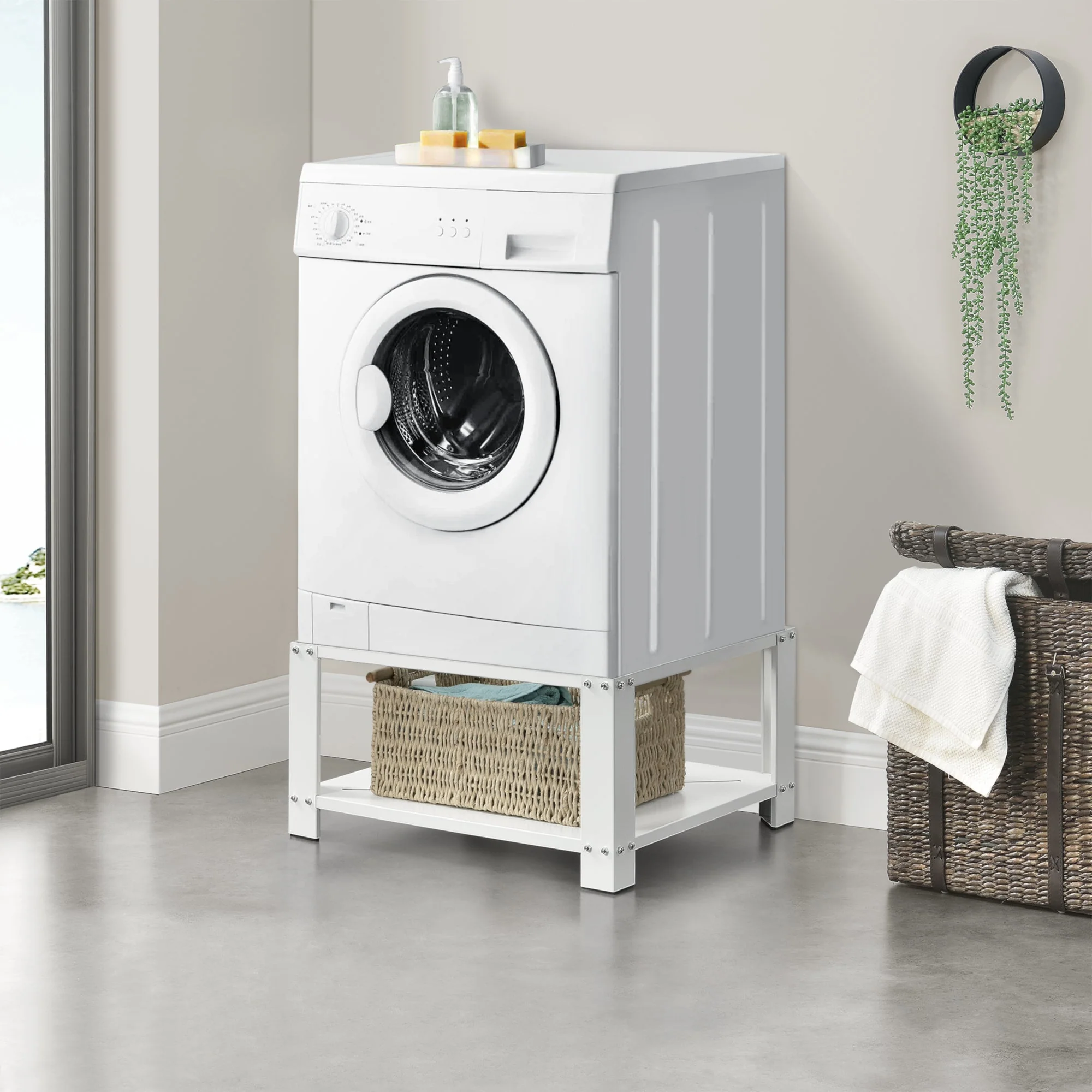 Wasmachine sokkel verhoger met legplank 63x54x31 tot 150 kg
- Image 2