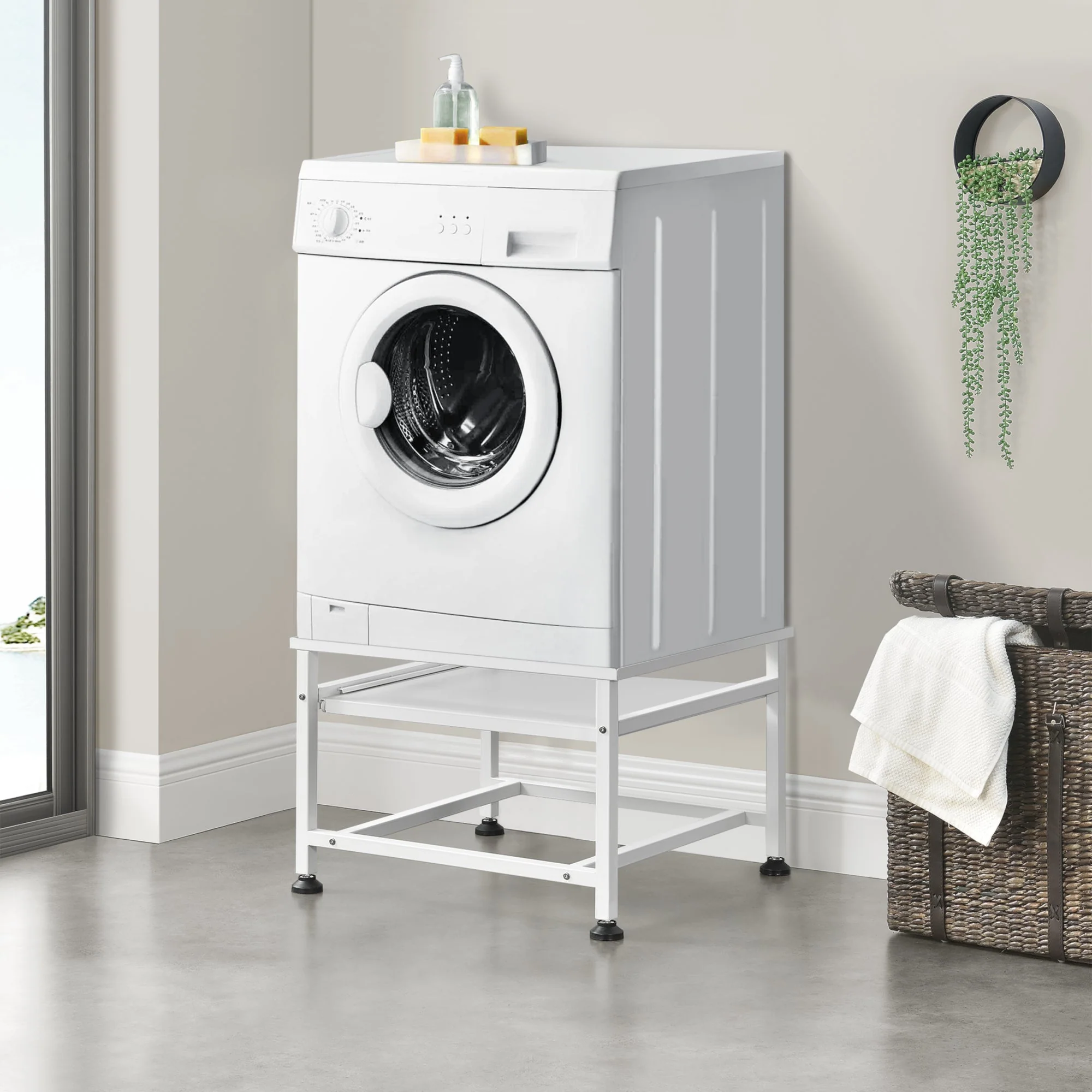 Wasmachine sokkel verhoger met plank 63x54x41 tot 150 kg - Image 2