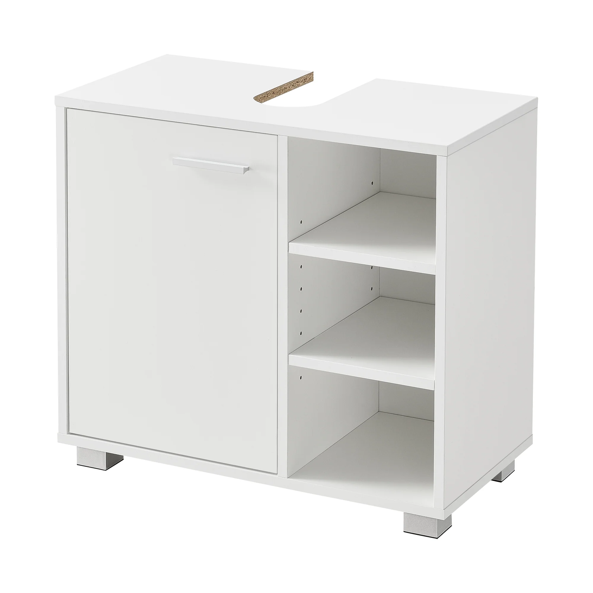 Wastafelonderkast badkamermeubel 55,6x60x31 cm - verschillende kleuren - Image 3