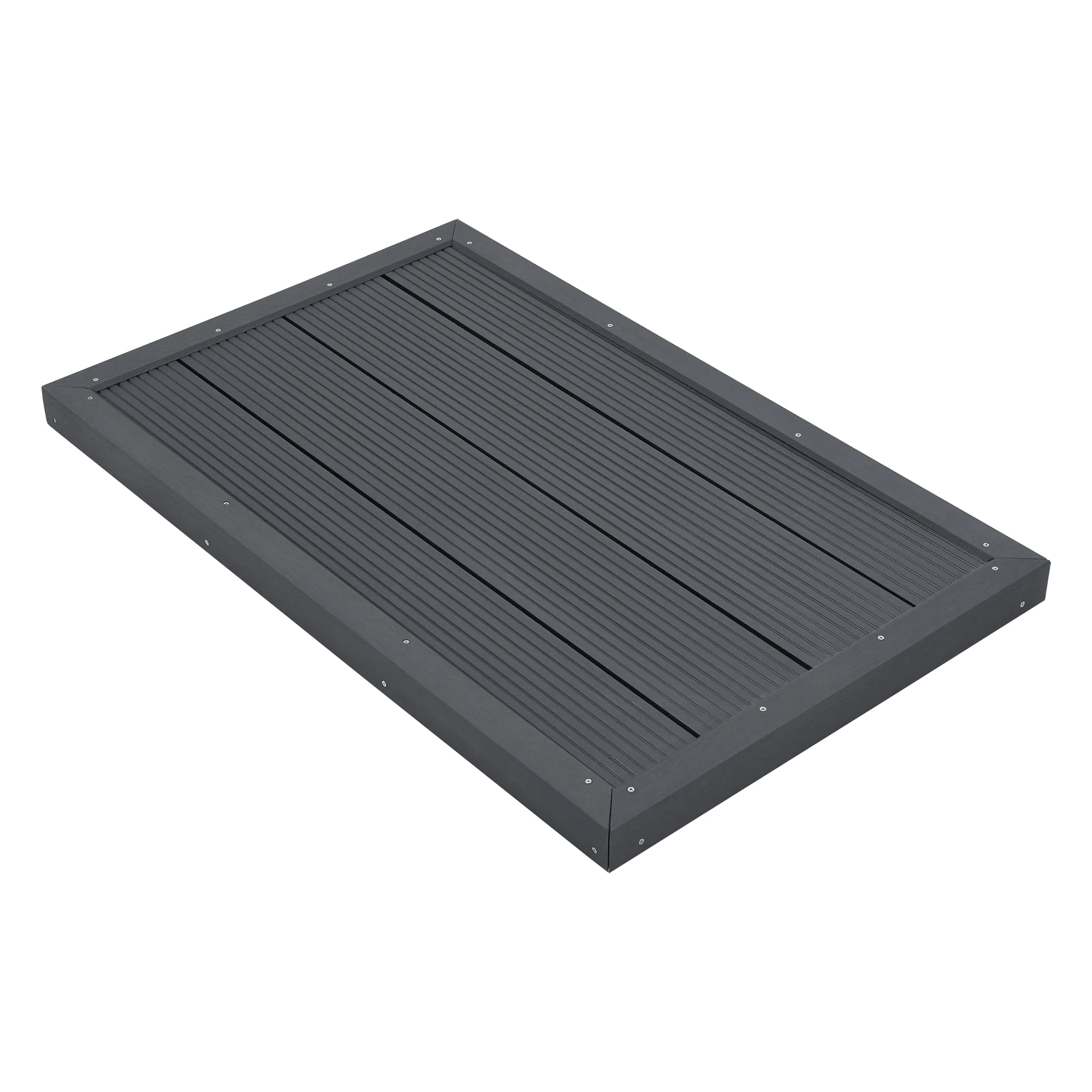 [en.casa] Vloerelement Nürtingen HKC voor zonnedouche 101x63x5,5 cm donkergrijs