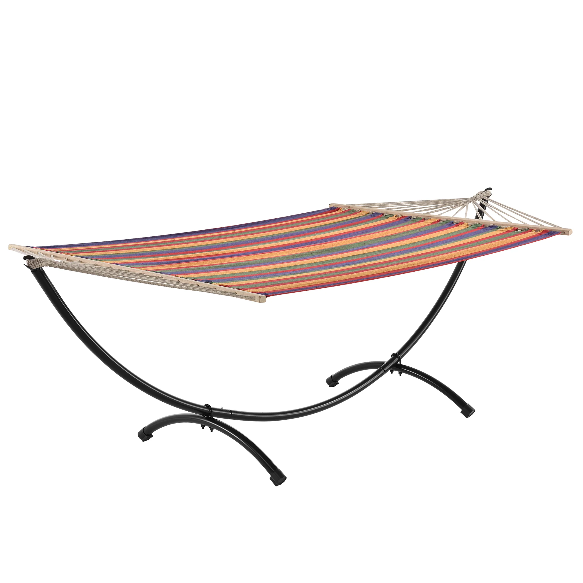 Katoenen hangmat met of zonder metalen standaard - verschillende kleuren - Image 6