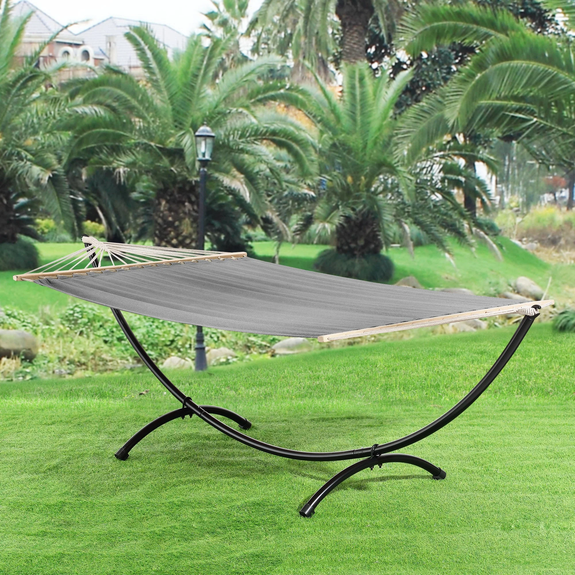 Katoenen hangmat met of zonder metalen standaard - verschillende kleuren - Image 8