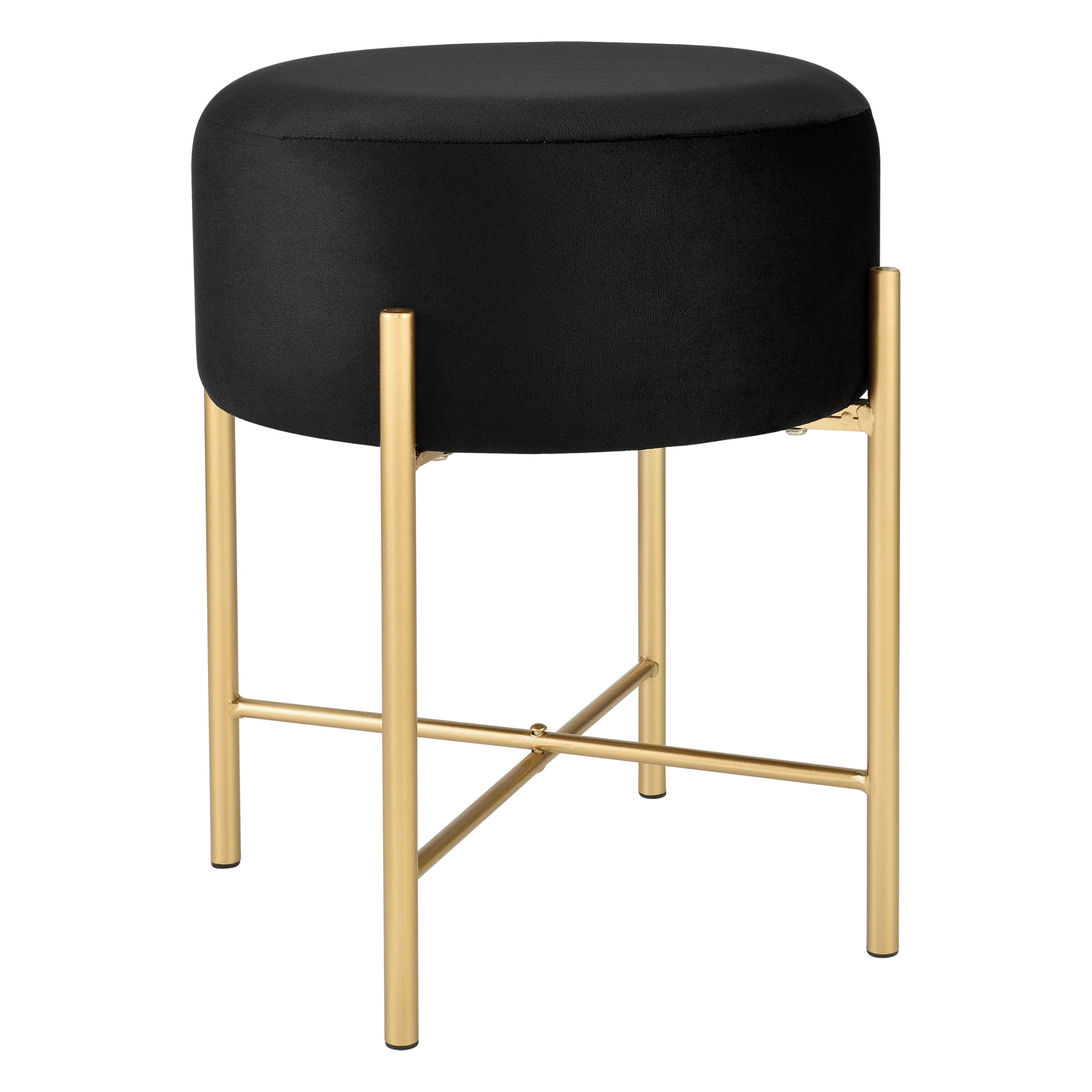 [en.casa] Krukje Kungälv rond 44xØ35 cm zwart en messing