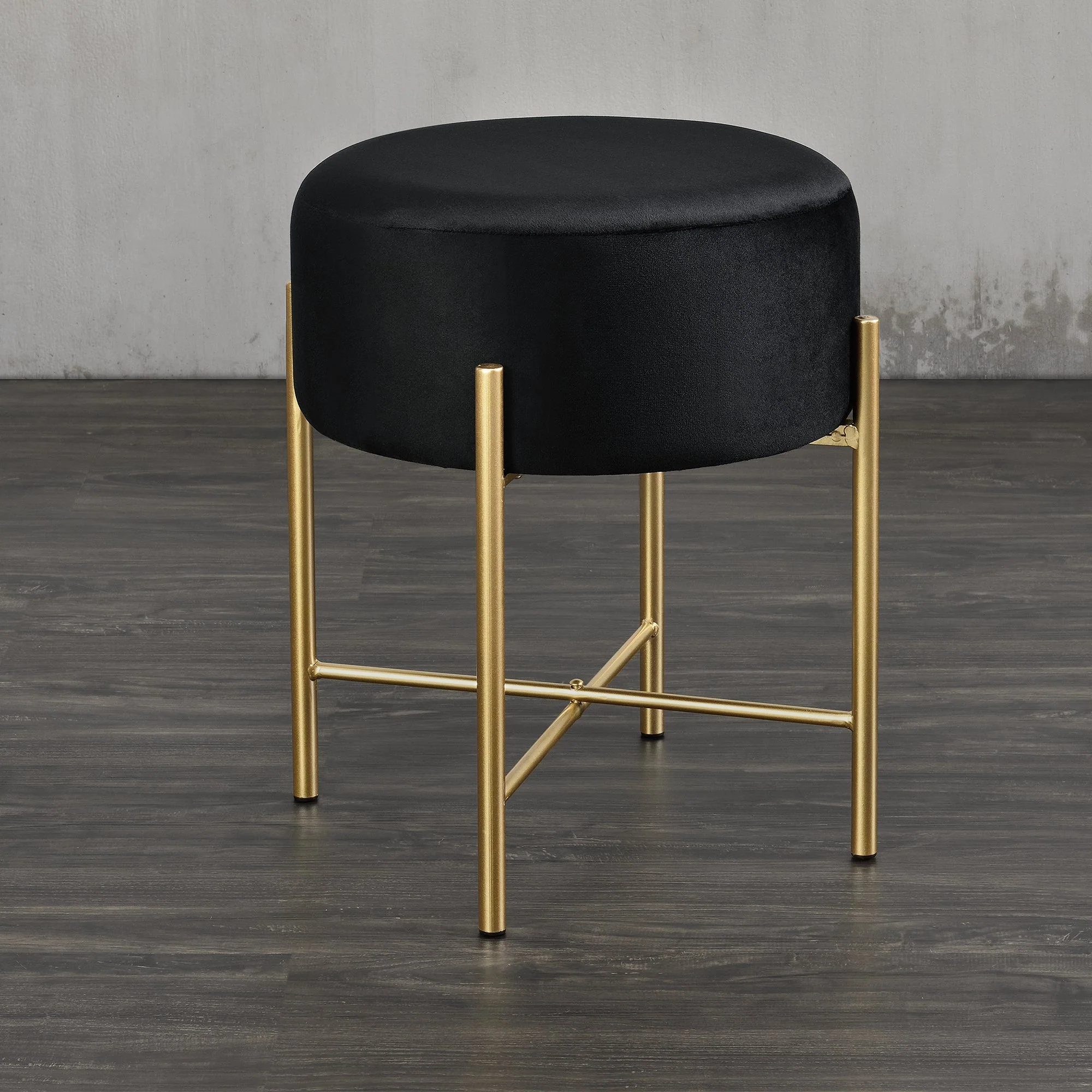 [en.casa] Krukje Kungälv rond 44xØ35 cm zwart en messing - Image 2
