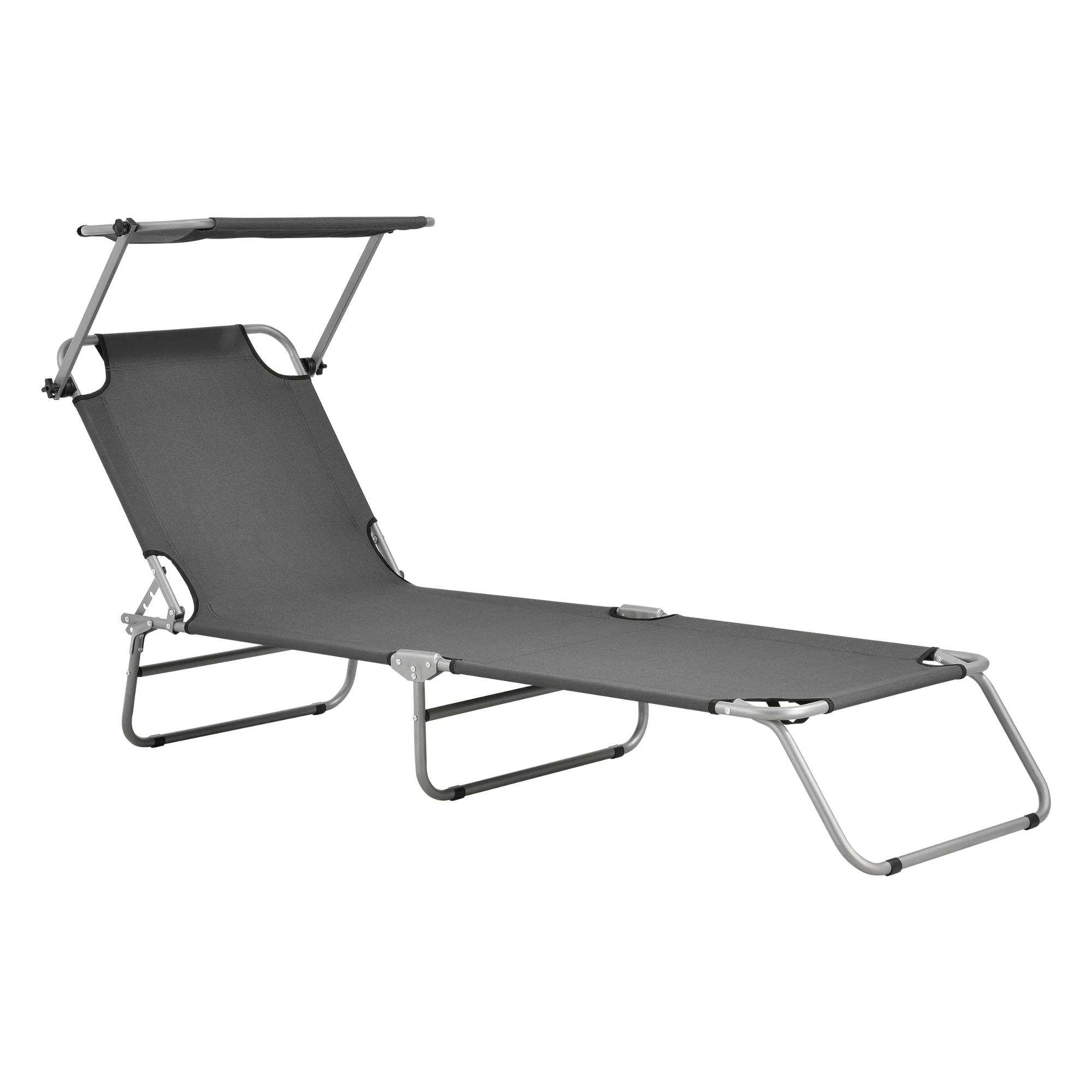 Ligbed met luifel Argozelo 186x55x24 cm casa.pro - Image 2