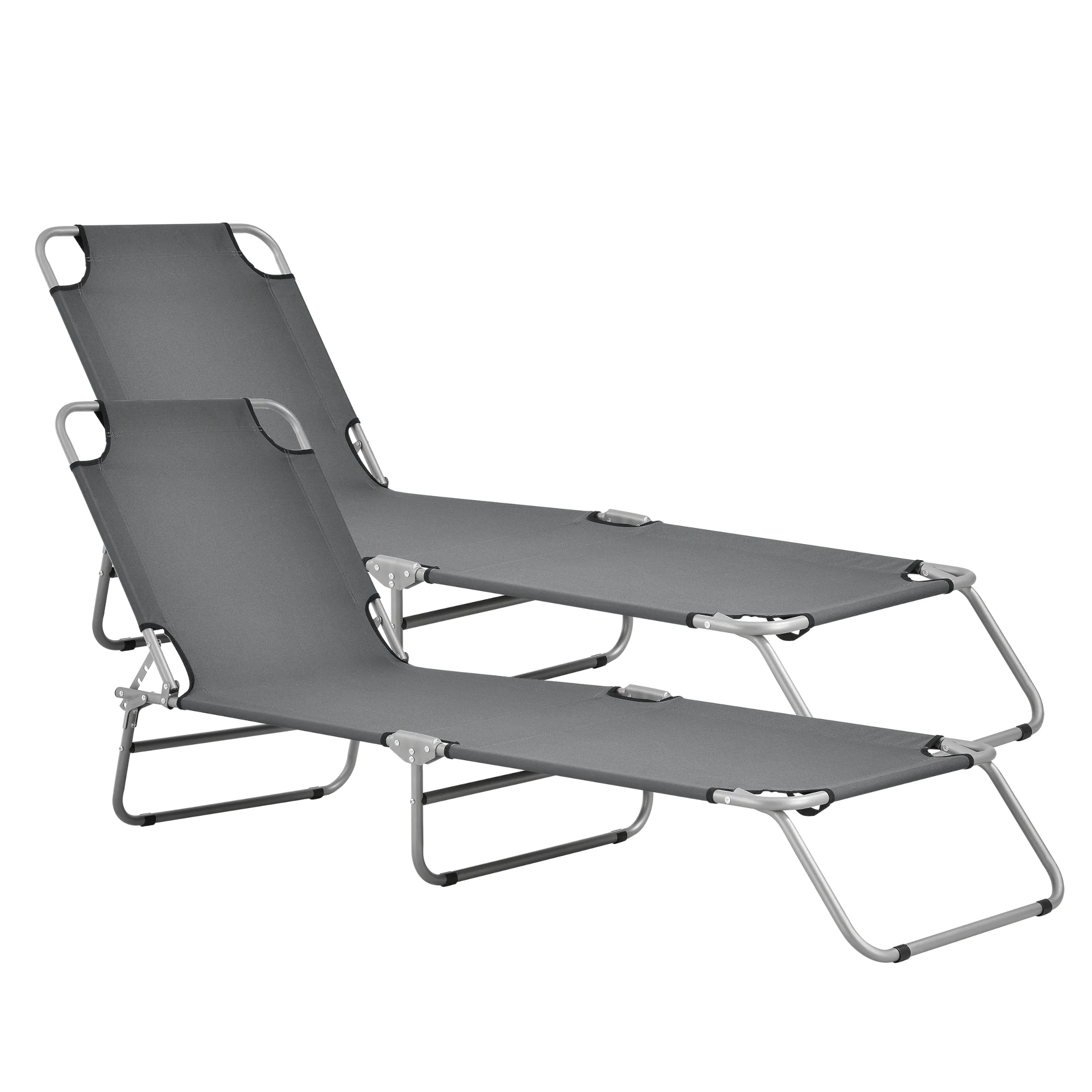 Ligbed set van 2 Carcao 186x55x24 cm casa.pro - Image 2