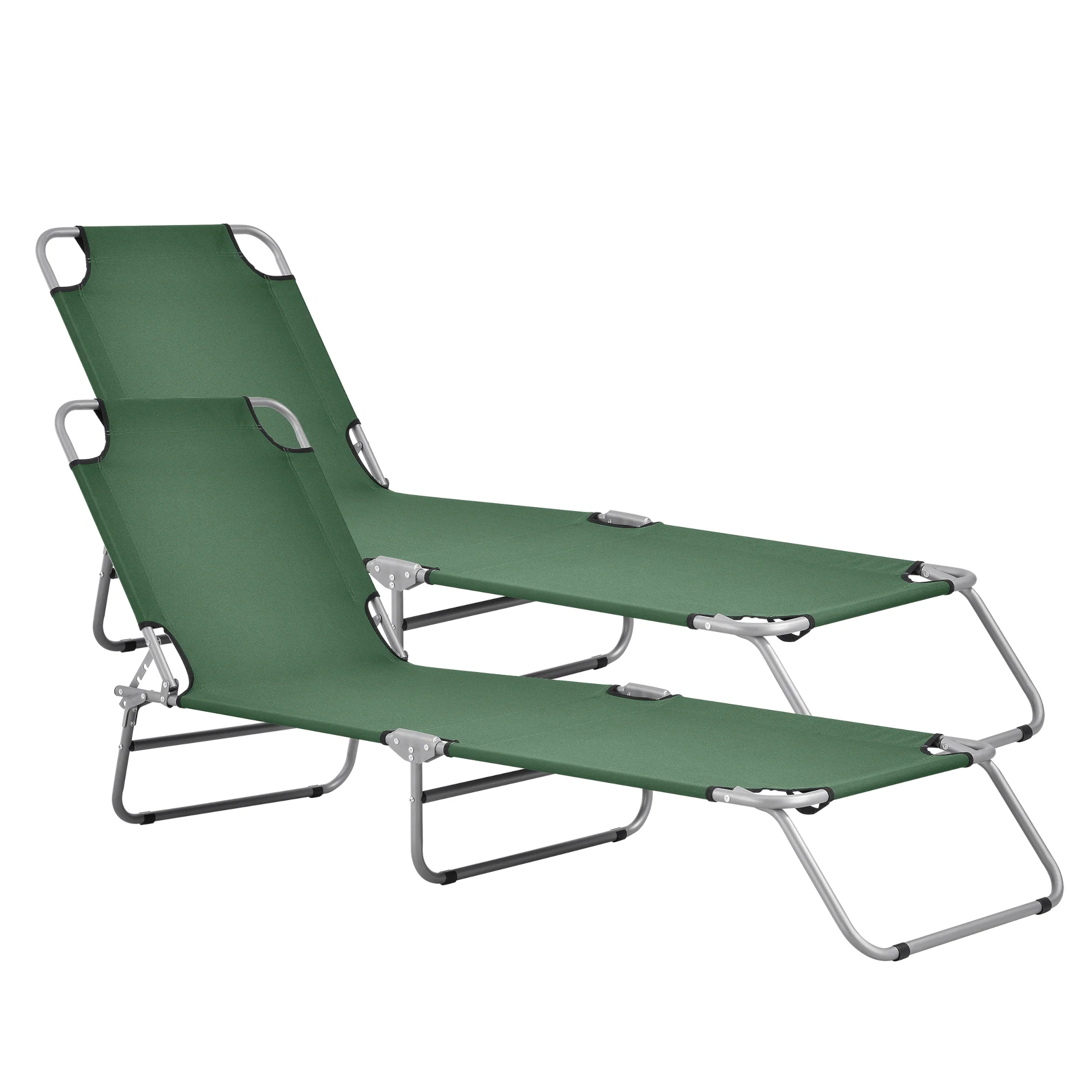 Ligbed set van 2 Carcao 186x55x24 cm casa.pro - Image 3