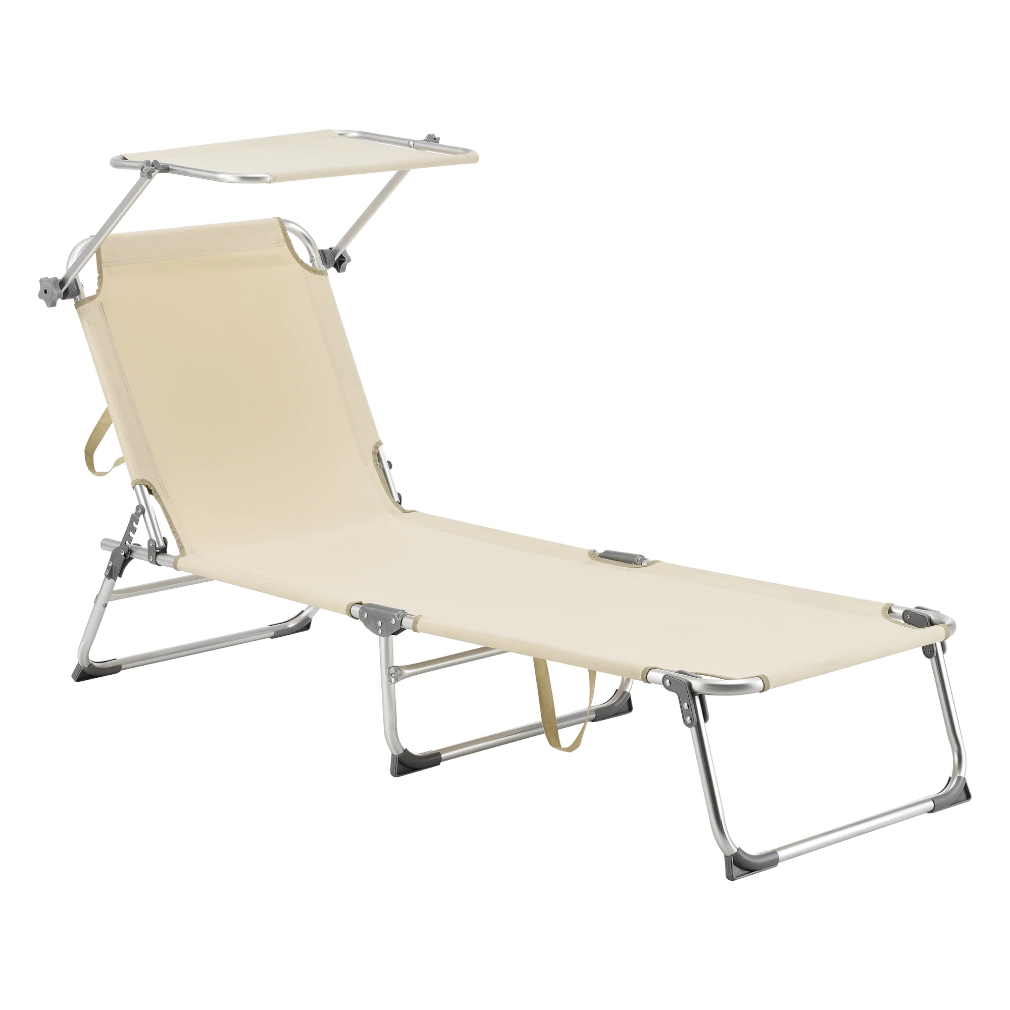 Ligbed met luifel Legorreta 189x57x28 cm tot 115 kg [en.casa] - Image 2