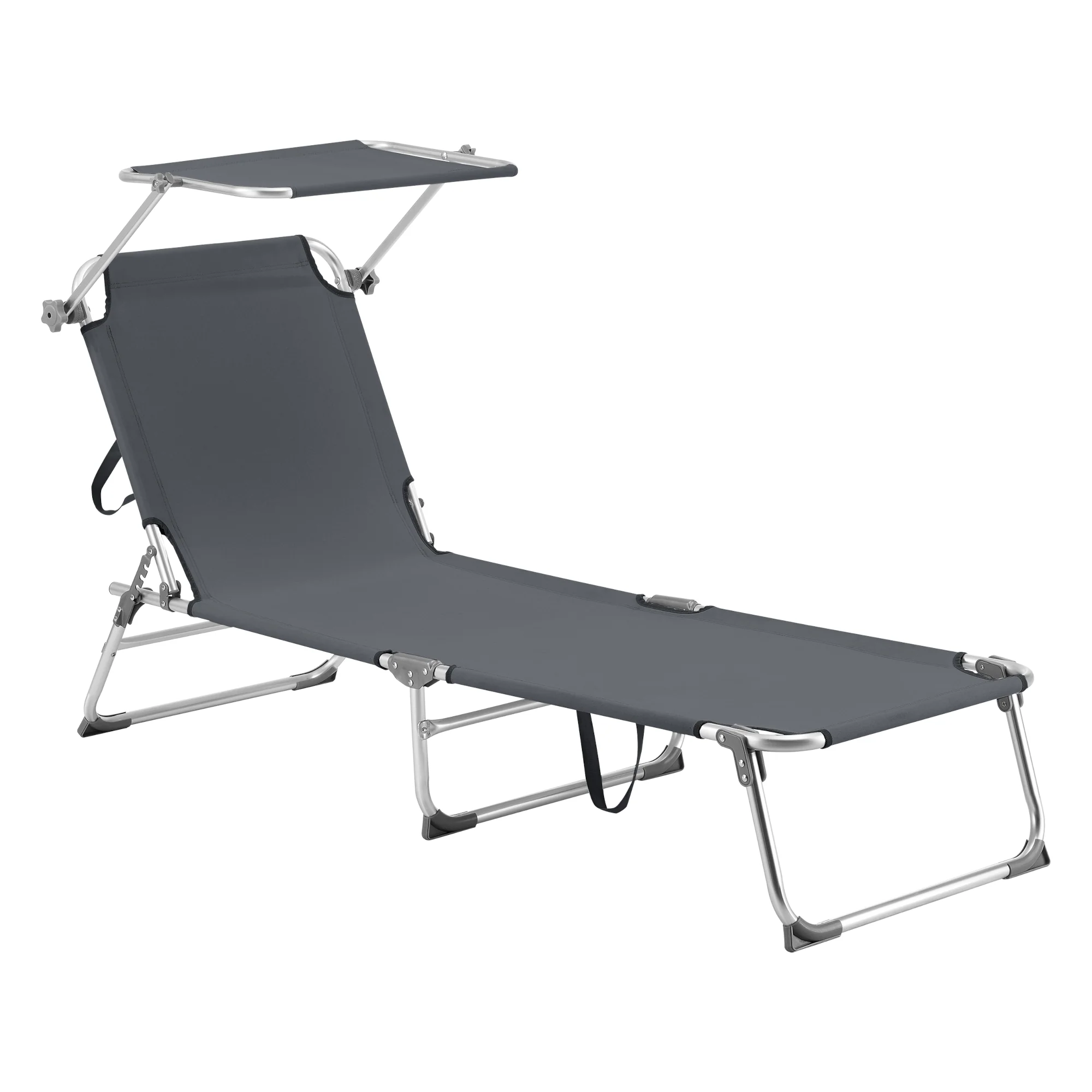 Ligbed met luifel Legorreta 189x57x28 cm tot 115 kg [en.casa] - Image 3